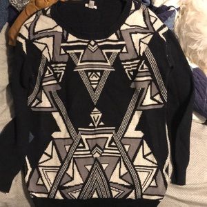 Urban outfitters geometric sweater